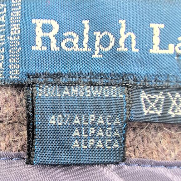 Vintage Ralph Lauren Pencil Skirt Women's 8 Lamb's Wool Alpaca Blend Mauve - Picture 4 of 8